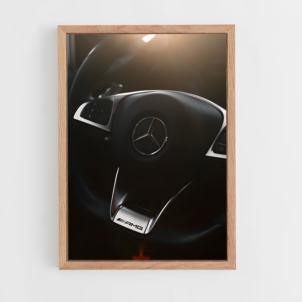 Poster luxueux Gla amg – affiche Mercedes (vue 4)